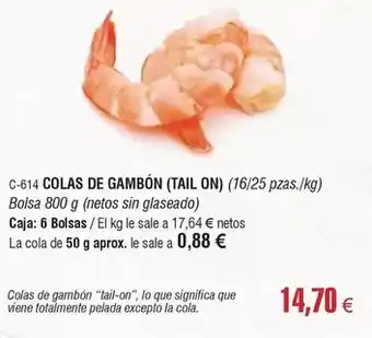 Abordo Colas de gambon oferta