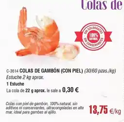 Abordo Ideal - colas de gambon oferta