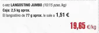 Abordo Jumbo - langostino oferta