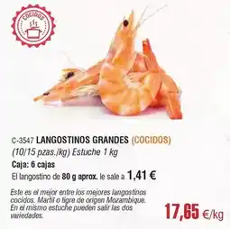Abordo Origen - langostinos grandes oferta