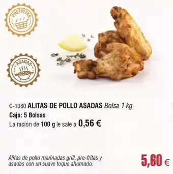 Abordo Alitas de pollo asadas oferta