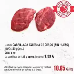 Abordo Ideal - carrillada externa de cerdo (sin hueso) oferta