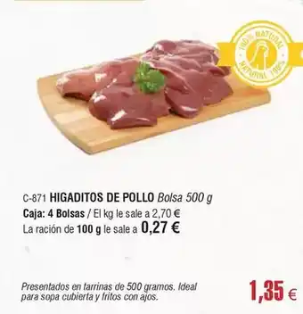 Abordo Ideal - higaditos de pollo oferta