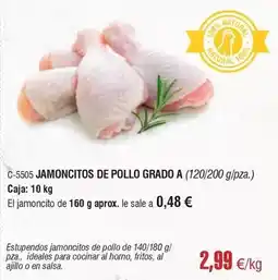 Abordo Jamoncitos de pollo grado a oferta