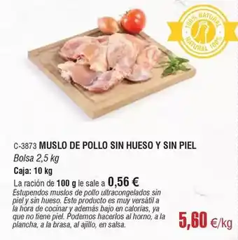 Abordo Muslo de pollo sin hueso y sin piel oferta
