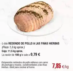 Abordo Redondo - de pollo a las finas hierbas oferta