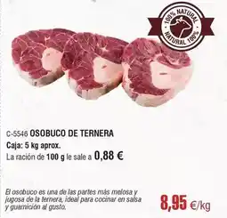 Abordo Natura - osobuco de ternera oferta