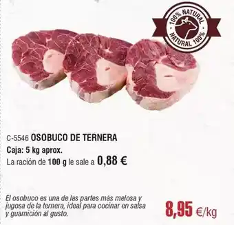 Abordo Natura - osobuco de ternera oferta