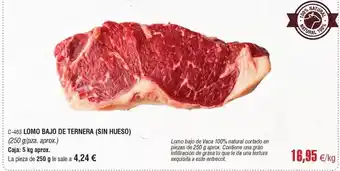 Abordo Lomo bajo de ternera oferta