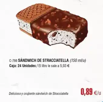 Abordo Sandwich de stracciatella oferta