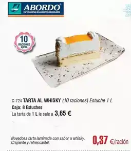 Abordo Abordo - tarta al whisky oferta