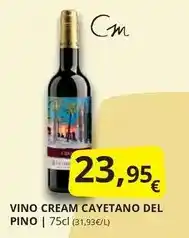 Supermercados MAS Vino cream oferta