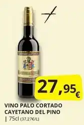 Supermercados MAS Vino palo cortado oferta