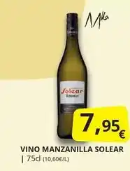 Supermercados MAS Vino manzanilla oferta