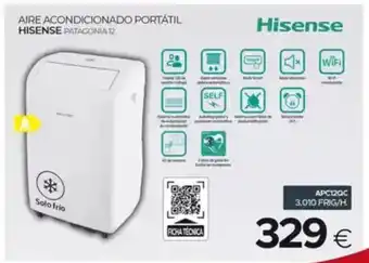 Tien 21 HISENSE Aire acondicionado portátil  patagonia 12 oferta