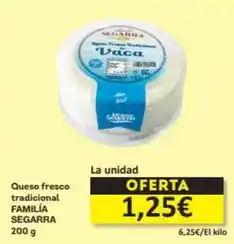 Economy Cash Familia segarra - queso fresco tradicional oferta