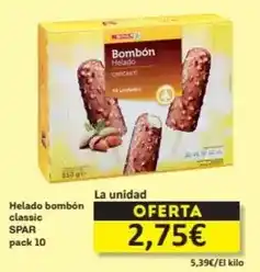 Economy Cash Spar - helado bombon classic oferta