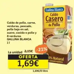 Economy Cash Gallina blanca - caldo de pollo oferta