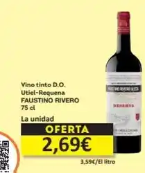 Economy Cash Faustino rivero - vino tinto d.o. utiel-requena oferta