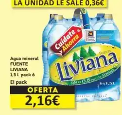 Economy Cash Fuente liviana - agua mineral oferta