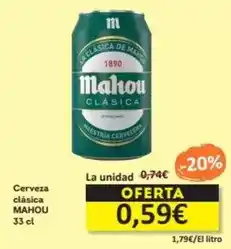 Economy Cash Mahou - cerveza clasica oferta