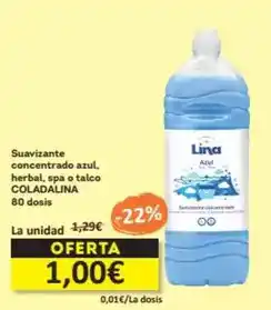 Economy Cash Coladalina - suavizante concentrado azul, herbal, spa o talco oferta