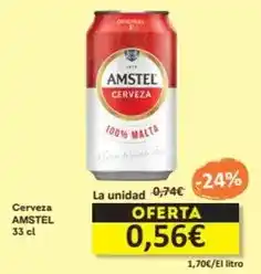 Economy Cash Amstel - cerveza oferta