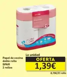 Economy Cash Spar - papel de cocina doble rollo oferta