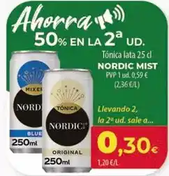 Spar Tenerife Nordic mist - tonica lata oferta