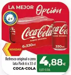 Spar Tenerife Coca-cola - refresco original o zero oferta