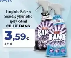 Spar Tenerife Cillit bang - limpiador baños o suciedad y humedad spray oferta
