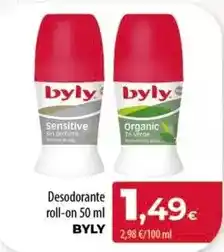 Spar Tenerife Byly - desodorante roll-on oferta