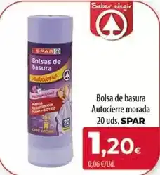 Spar Tenerife Spar - bolsa de basura autocierre morada oferta