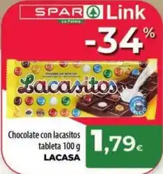 Spar La Palma Lacasa - chocolate con lacasitos oferta