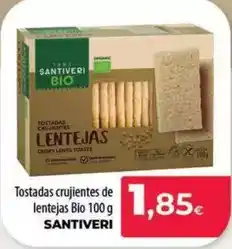 Spar La Palma Santiveri - tostadas crujientes de lentejas bio oferta
