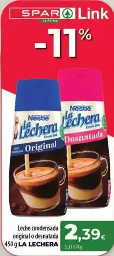 Spar La Palma La lechera - leche condensada original o desnatada oferta