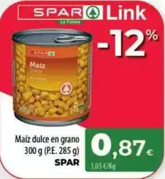 Spar La Palma Spar - maiz dulce en grano oferta