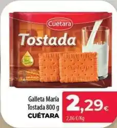 Spar La Palma Cuétara - galleta maría tostada oferta