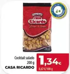 SPAR Lanzarote Casa ricardo - cocktail salado oferta