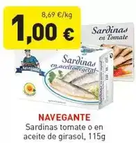 Hiperber Navegante - sardinas tomate o en aceite de girasol oferta