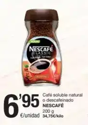 SPAR Fragadis Nescafé - café soluble natural o descafeinado oferta