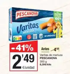 SPAR Fragadis Pescanova - varitas de merluza oferta