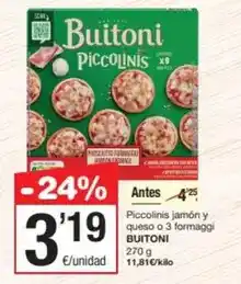 SPAR Fragadis Buitoni - piccolinis jamon y queso o 3 formaggi oferta