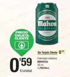 SPAR Fragadis Mahou - cerveza clasica oferta