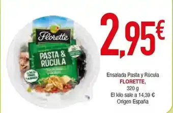 Masymas Florette - ensalada pasta y rucula oferta