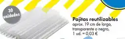 TEDi Pajitas reutilizables oferta