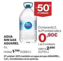Supercor Aquarel - agua sin gas oferta