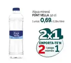 Condis Font vella - aigua mineral oferta