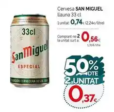 Condis San miguel - cervesa llauna oferta
