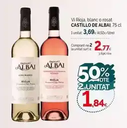 Condis Castillo de albai - vi rioja, blanc o rosat oferta
